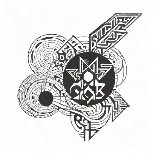 GLGJB. fine lines, typography. tattoo design idea
