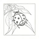 ladybug tattoo design idea