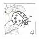 ladybug tattoo design idea