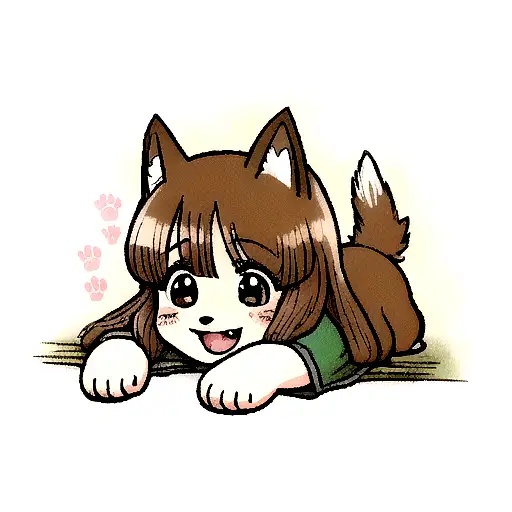 Dog tattoo design idea