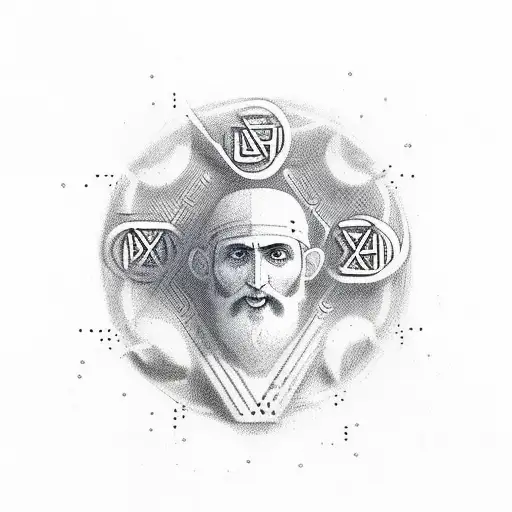 "אני זה שאני" with all the known names for the Hebrew god of the Old Testament in the space of the lettering  tattoo design idea