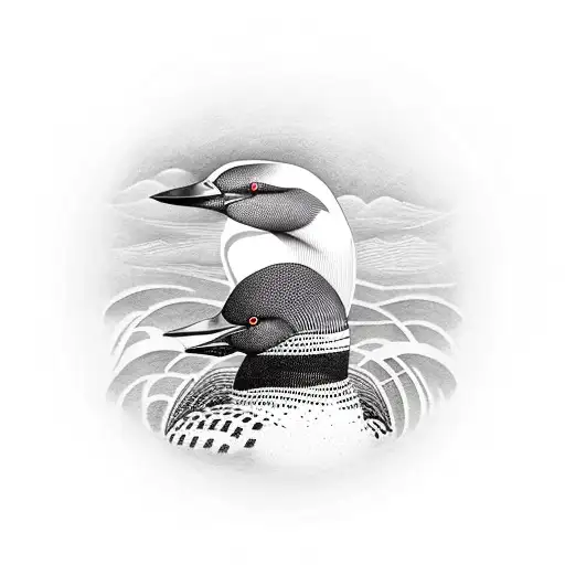 loon with 9/4/22 tattoo design idea