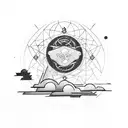 so it goes (positive coming to terms) circle letting go  no mind let things take their course calmness presence one day  tattoo design idea