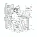 cool geek programmer coding tattoo design idea