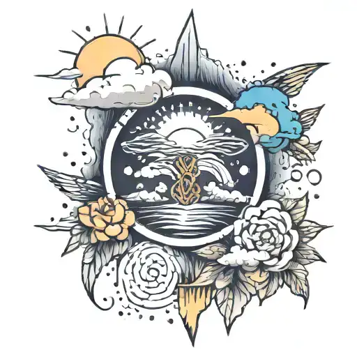 the weather tattoo design idea