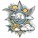 the weather tattoo design idea