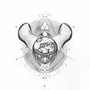 pluto orbit tattoo design idea