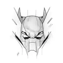 Half Bruce Wayne Half Batman with the quote It's not about who we are underneath the mask but who we are outside of it   tattoo design idea