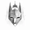 Half Bruce Wayne Half Batman with the quote It's not about who we are underneath the mask but who we are outside of it   tattoo design idea