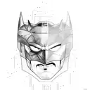 Half Bruce Wayne Half Batman with the quote It's not about who we are underneath the mask but who we are outside of it   tattoo design idea