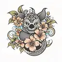 ohana means family tattoo design idea