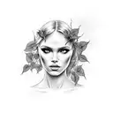 poison ivy  tattoo design idea