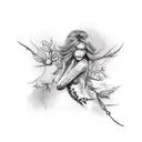 poison ivy  tattoo design idea