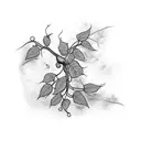 poison ivy  tattoo design idea