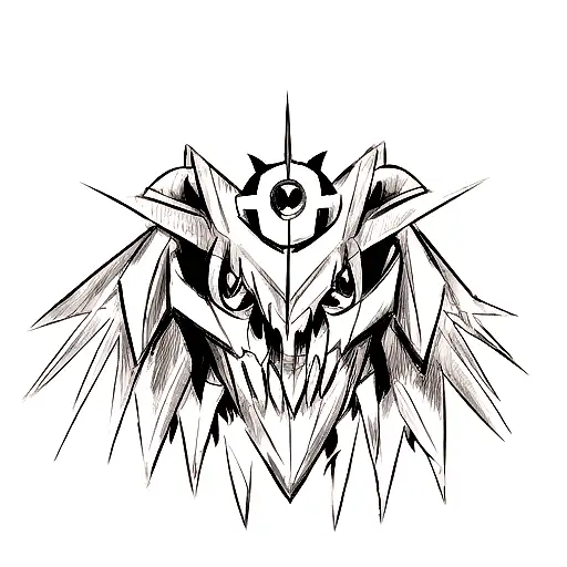 Albedo from overlord, most of it black and white with some addition of color tattoo design idea