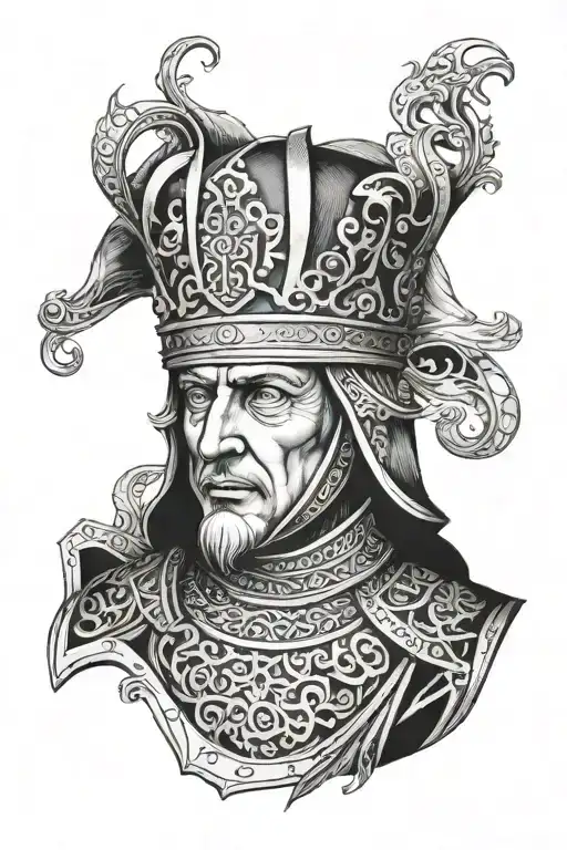 king baldwin iv tattoo design idea