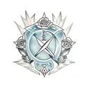 immaculate heart tattoo design idea