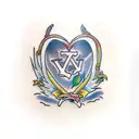 immaculate heart tattoo design idea