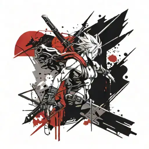 Nananki final fantasy 7 cosmo canyon tattoo design idea