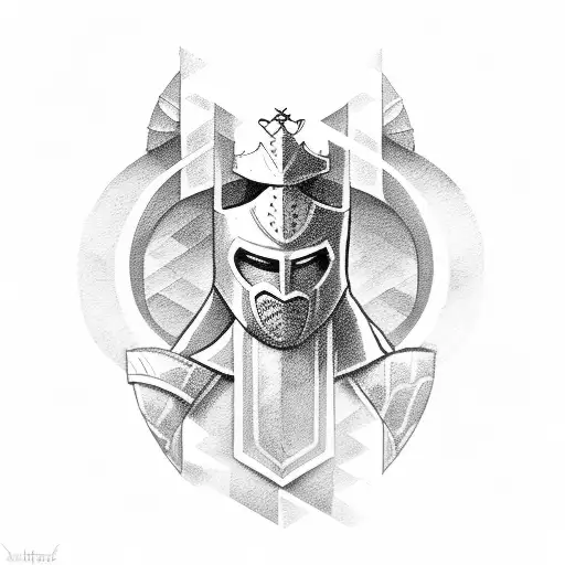 chess knight piece tattoo design idea