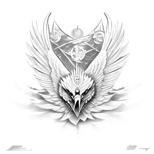 eagle wing tattoo design idea