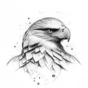 eagle wing tattoo design idea