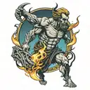 prometheus stealing fire tattoo design idea