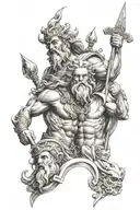 Zeus, Poseidon and Hades on my forearm sleeve tattoo tattoo design idea