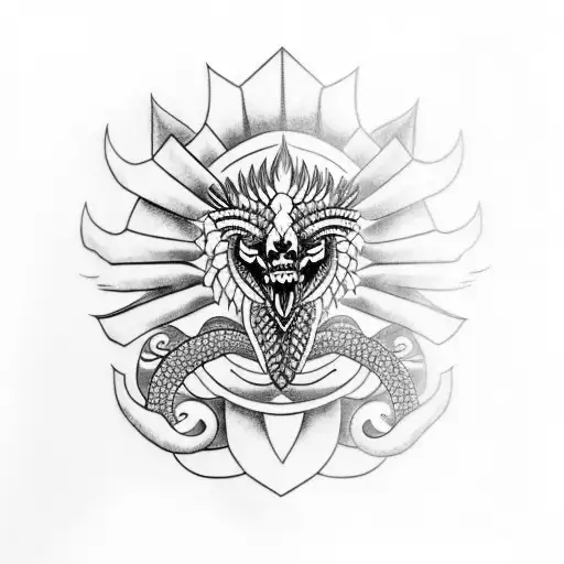 kukulkan tattoo design idea