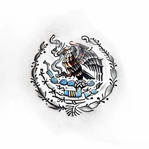 Mexico eagle tattoo design idea