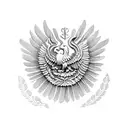 Mexico eagle tattoo design idea