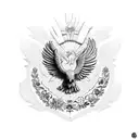 Mexico eagle  tattoo design idea