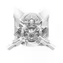 initials J R G A M R R tattoo design idea