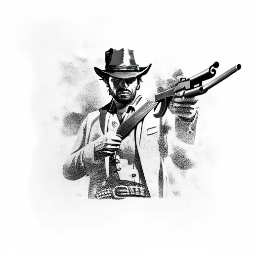 red dead redemption  tattoo design idea