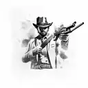 red dead redemption  tattoo design idea