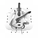 tattoo with guitar and mic tattoo design idea