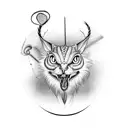 badminton tattoo design idea