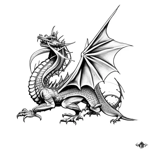Magic The Gathering card featuring dragons tattoo design idea