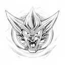 Dragon Ball Z character casting a spell tattoo design idea