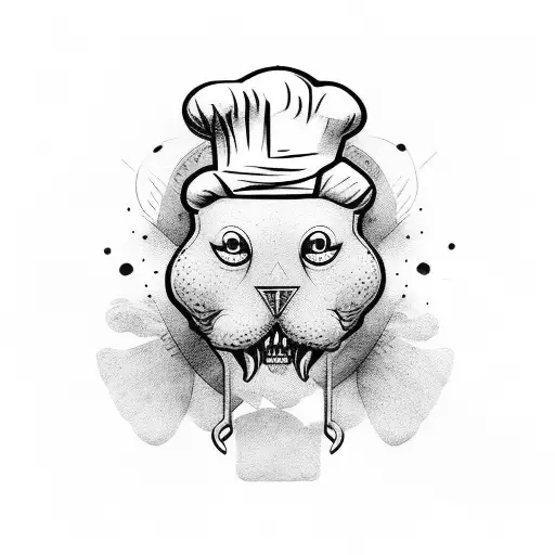 chef  tattoo design idea