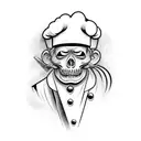 chef  tattoo design idea