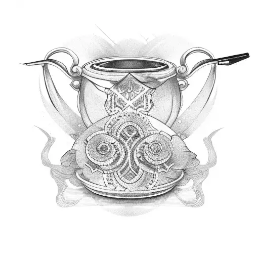 Tool the pot tattoo design idea