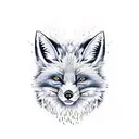 angry fox  tattoo design idea