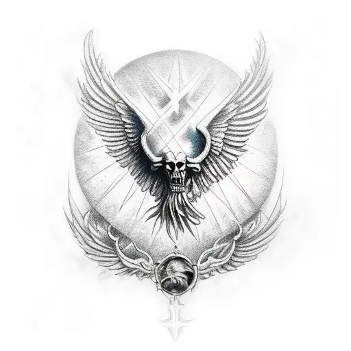 arcangel Saint michael tattoo design idea