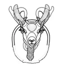 bighorn sheep wearing backpack tattoo design idea