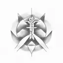 serenity prayer tattoo design idea