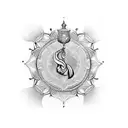 serenity prayer tattoo design idea