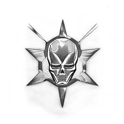 black widow with a z in the center  tattoo design idea