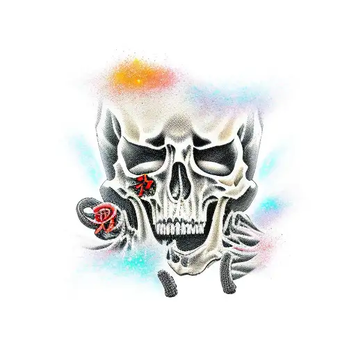 kanji death tattoo design idea