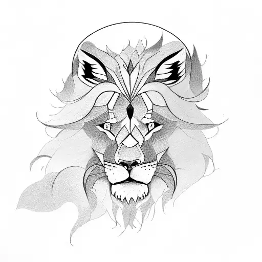 Lion of Pride and Fox of Greed tattoo design idea